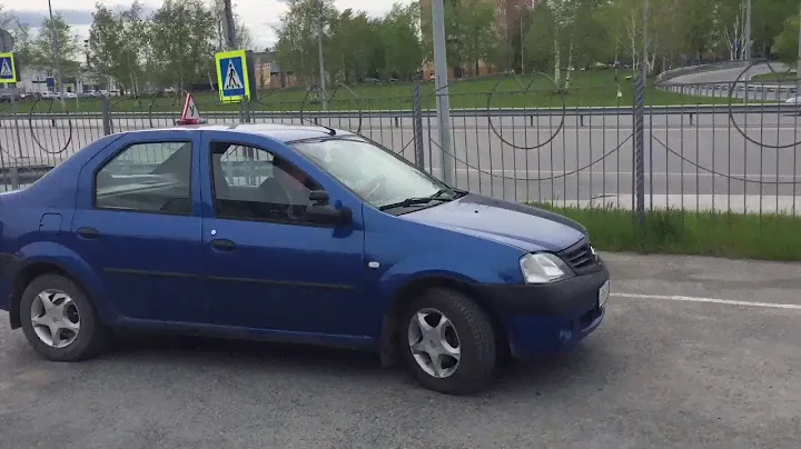 Первое занятие на автодроме.